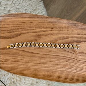 Gold and Silver Two-Tone Bracelet